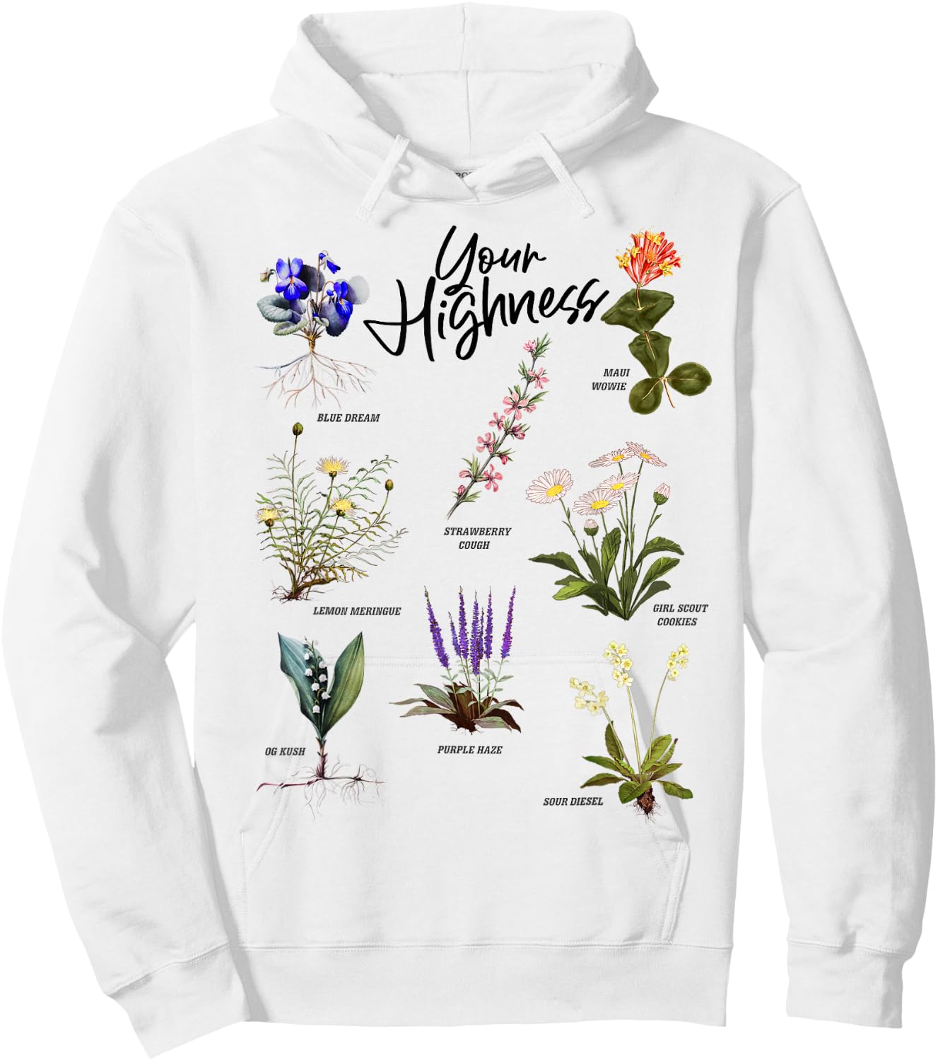 Your Highness – Strains Hoodie - Hoodie | White