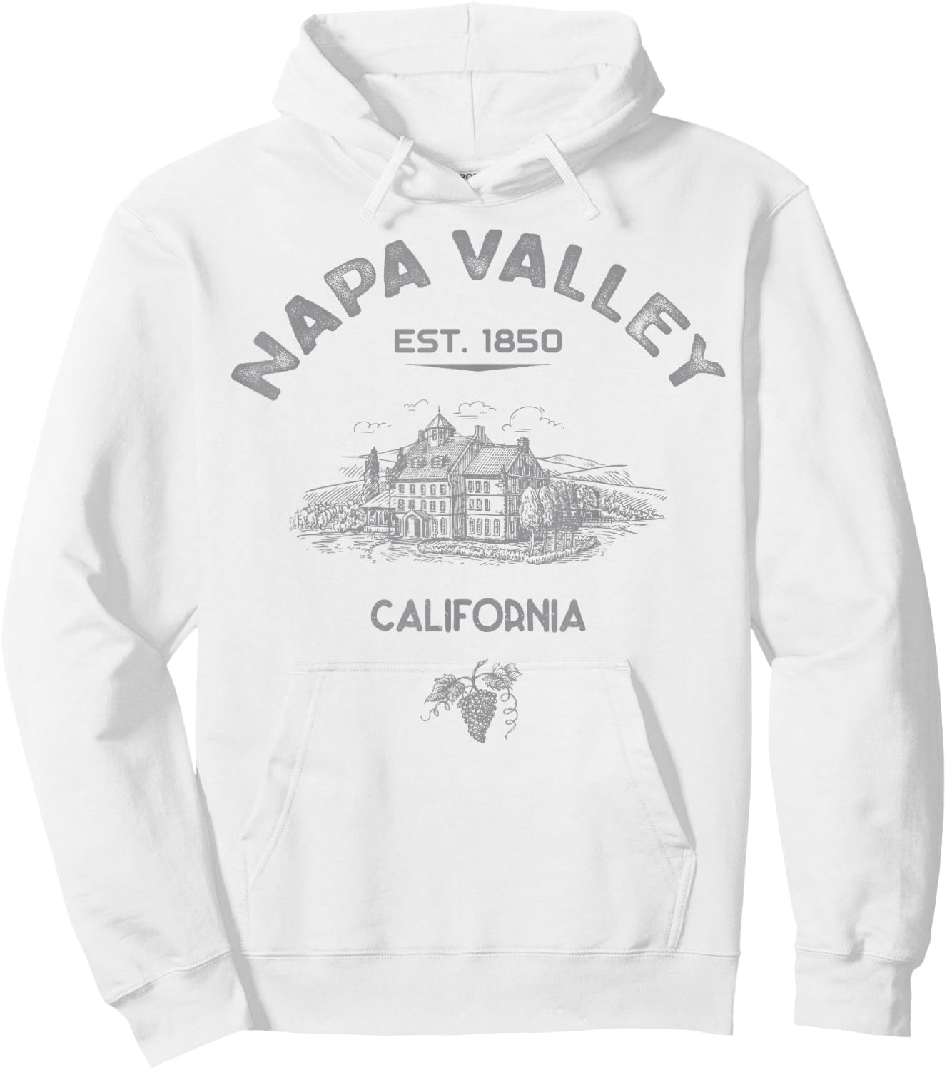 Napa Valley California Winery Souvenir Hoodie - Hoodie | White
