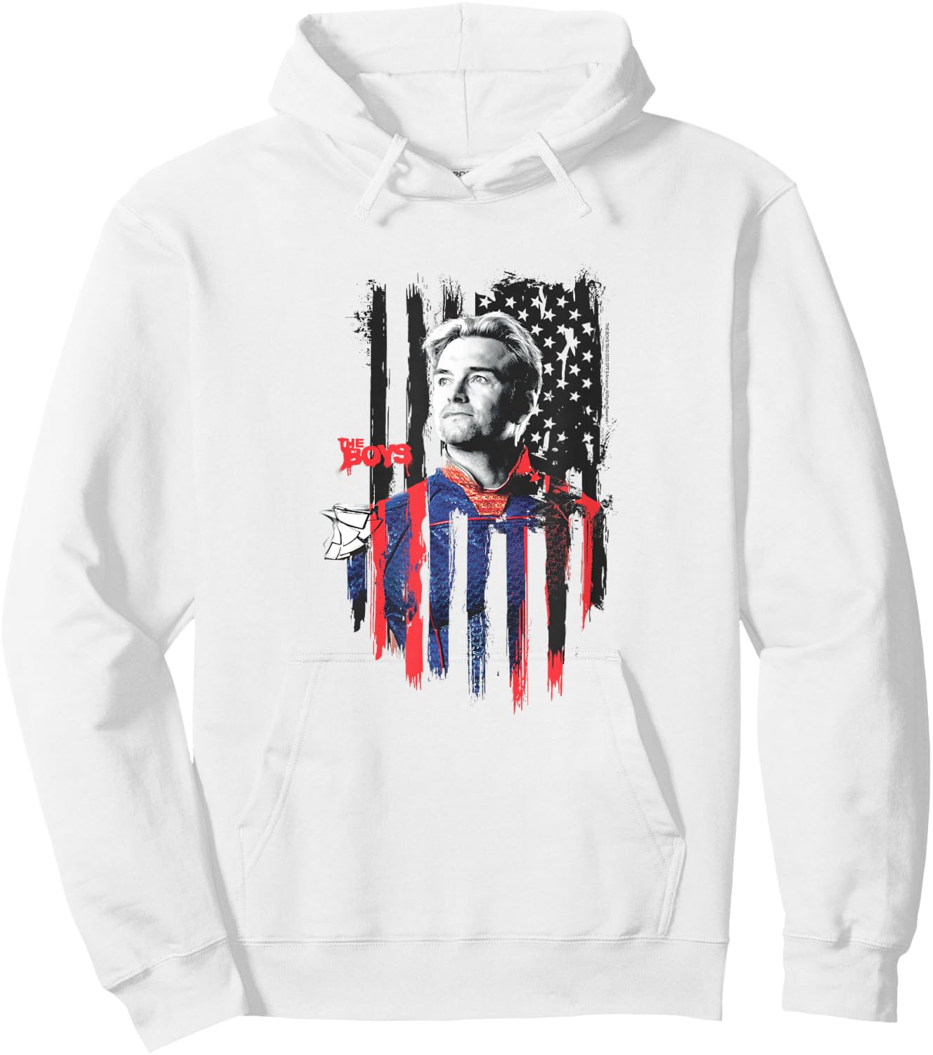 The Boys Homelander American Flag Patriotic Hoodie - Hoodie | White