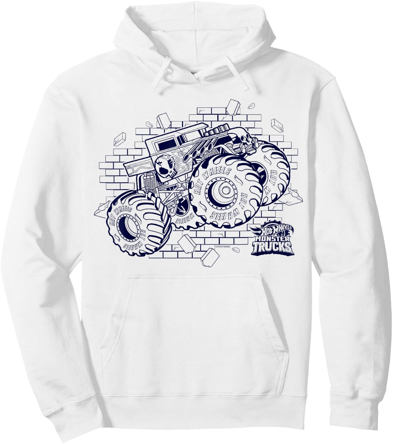 Hot Wheels - Bone Shaker Monster Truck Hoodie - Hoodie | White
