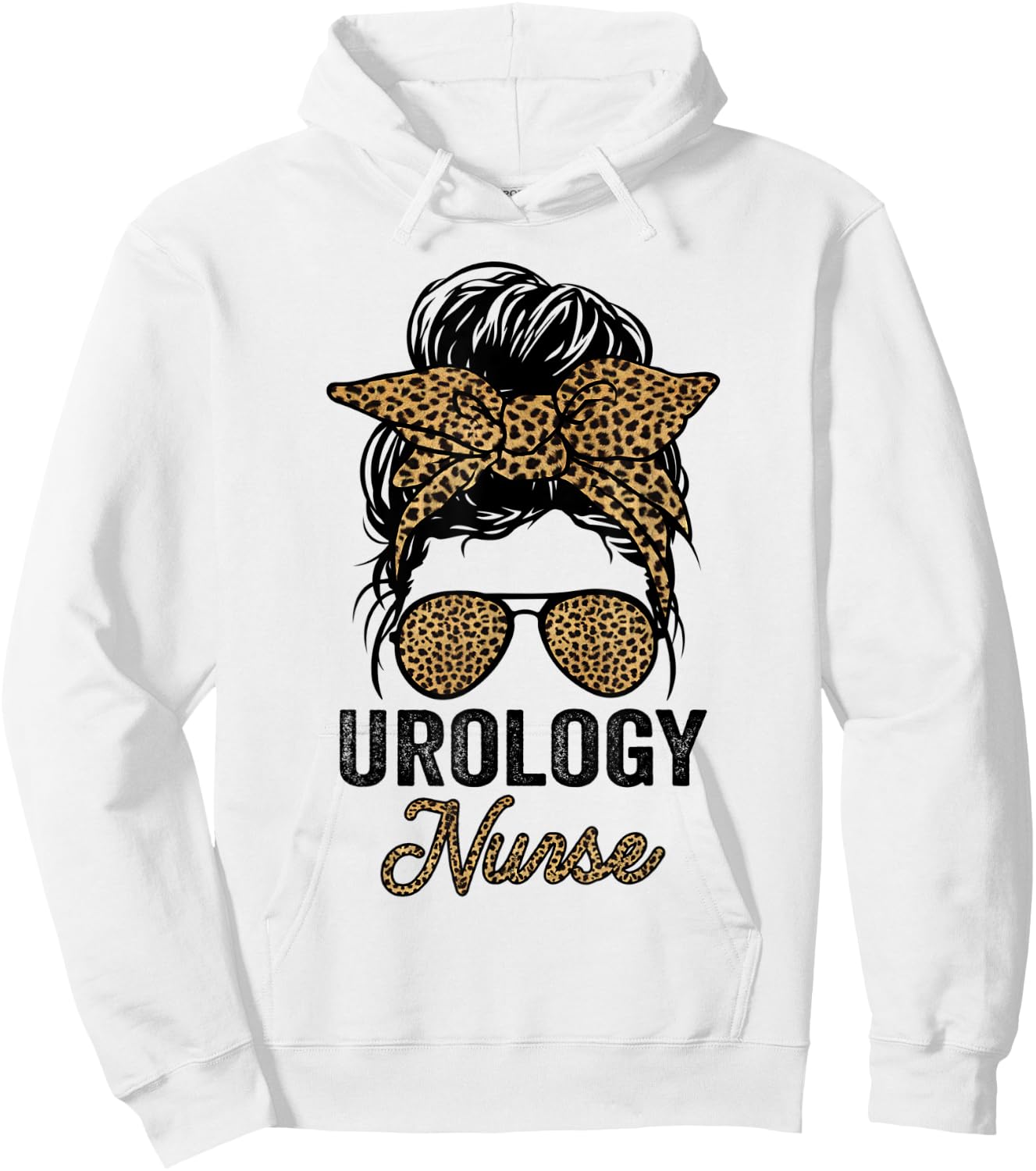 Urology Nurse Appreciation Day Leopard Nurses Hoodie - Hoodie | White