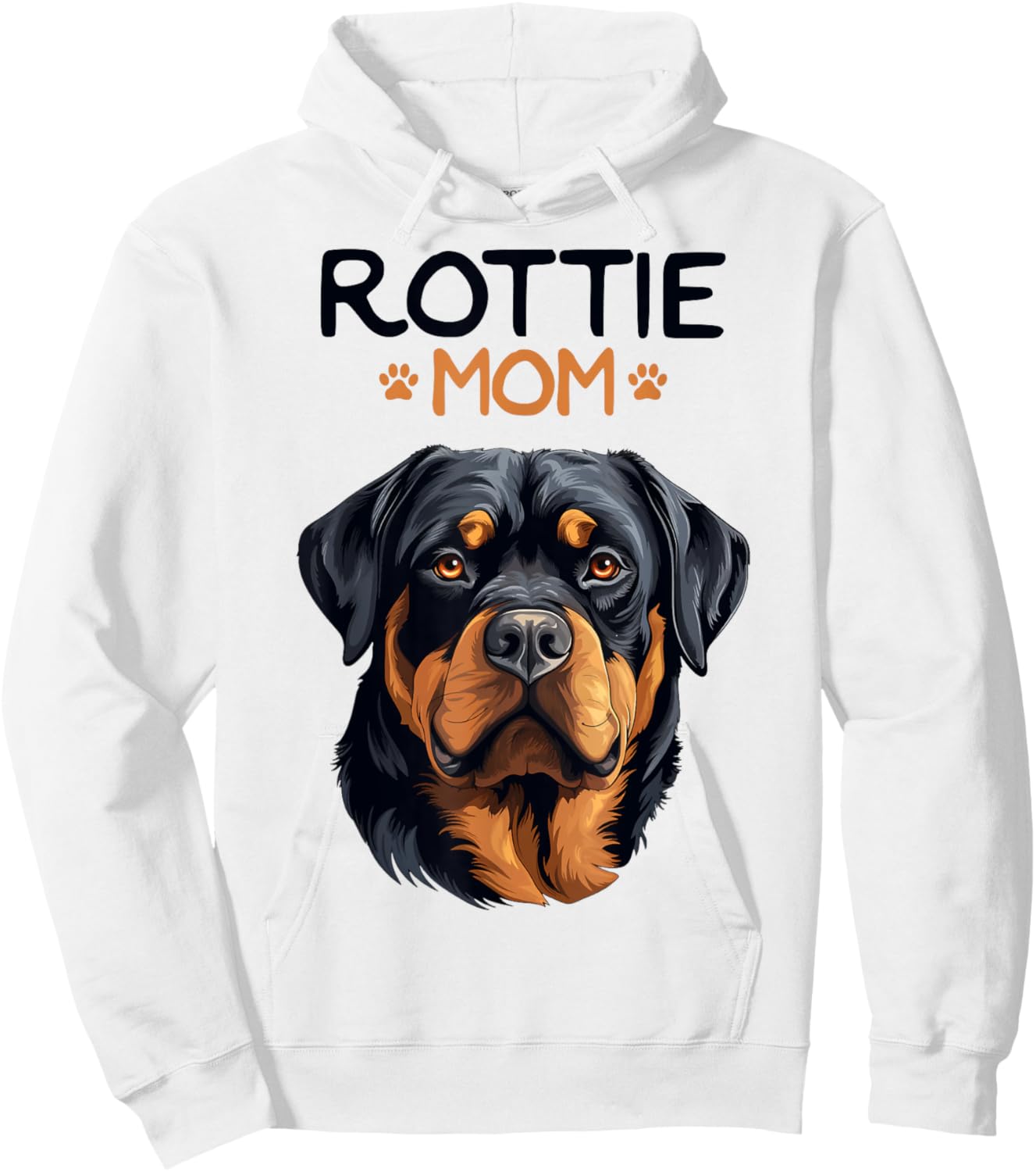 Rottie Mom Rottweiler Dog Mama Women Girls Kids Hoodie - Hoodie | White
