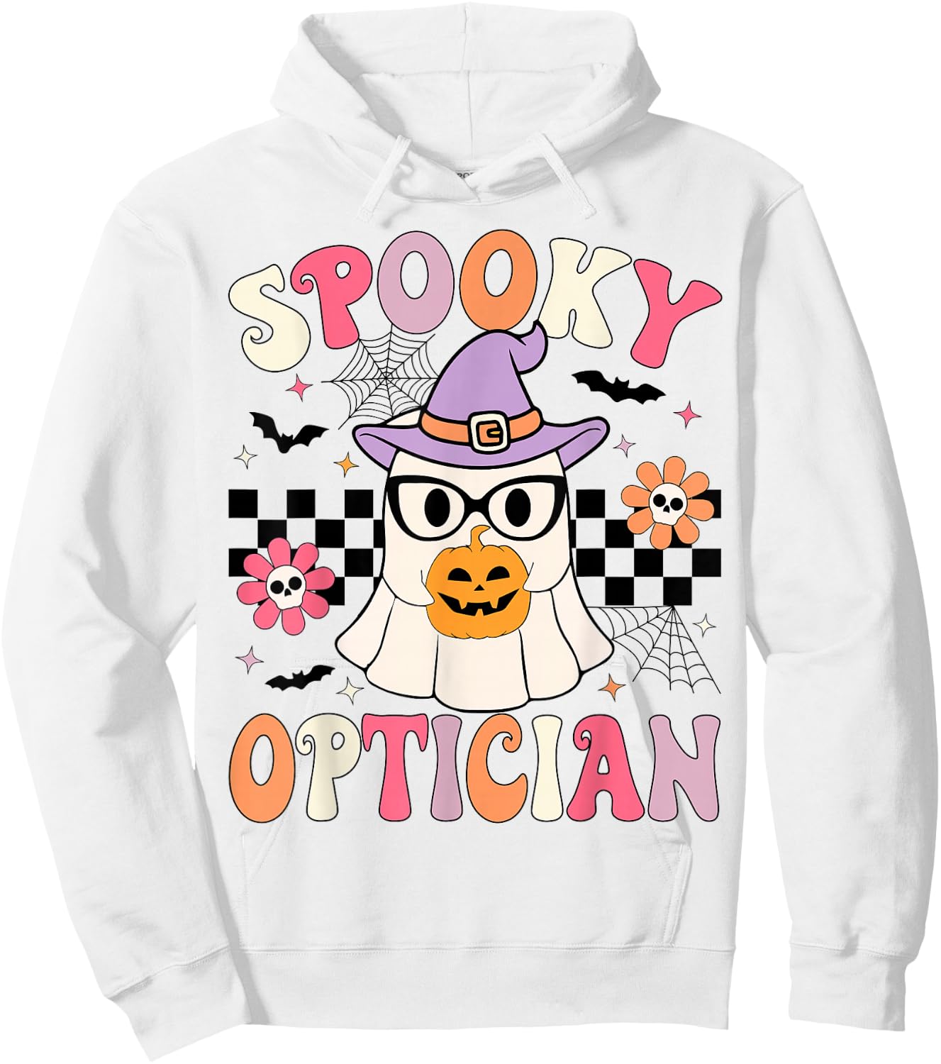 Spooky Optician Halloween Eye Doctor Halloween Optometry Hoodie - Hoodie | White