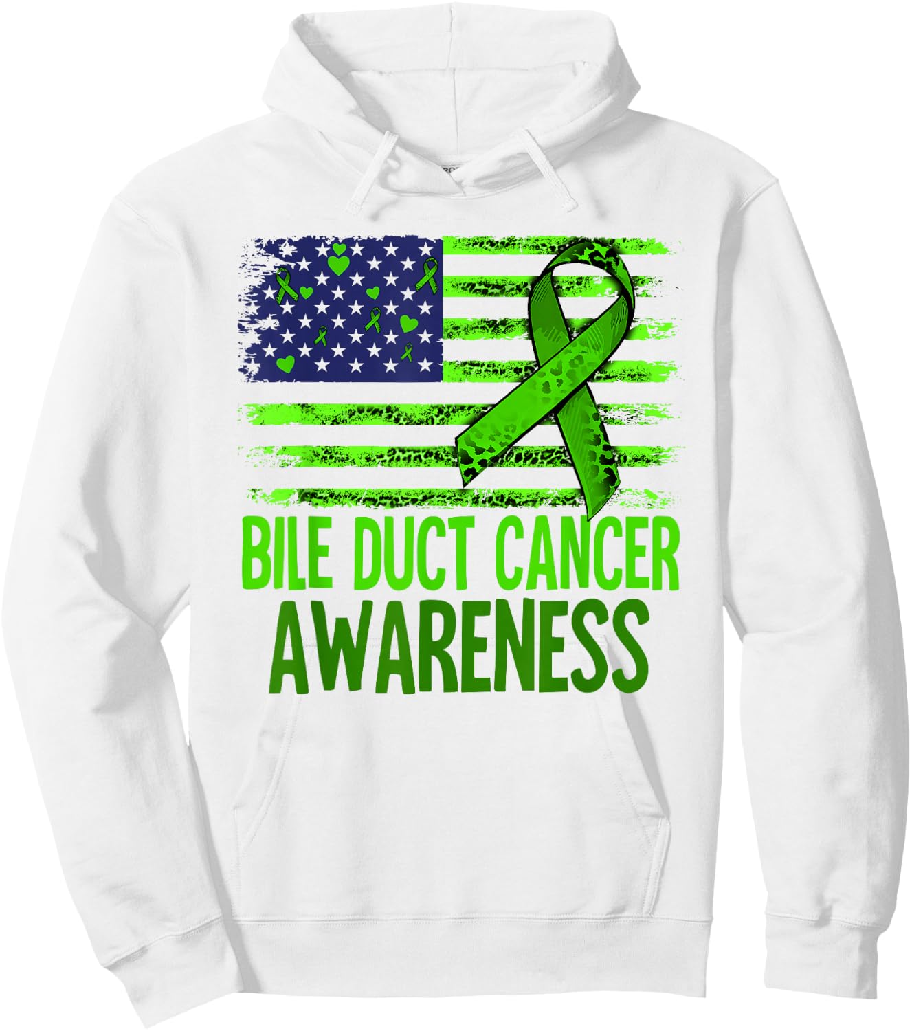 Bile Duct Cancer Awareness Hoodie - Hoodie | White