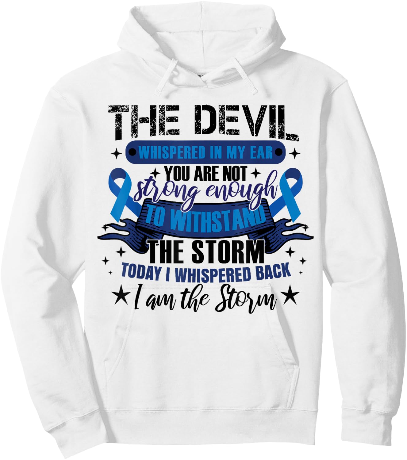 Colon Cancer Fighter Hoodie - Hoodie | White