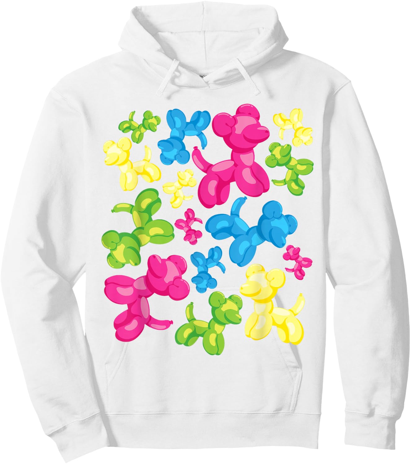 Kidcore Aesthetic Balloon Dog Alt Clothing Hoodie - Hoodie | White