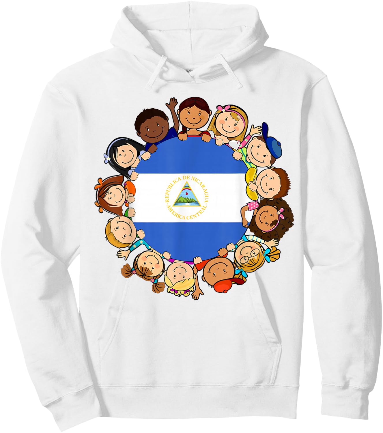 Nicaragua Flag Nicaraguan Kids Boy Hispanic Heritage Month Hoodie - Hoodie | White