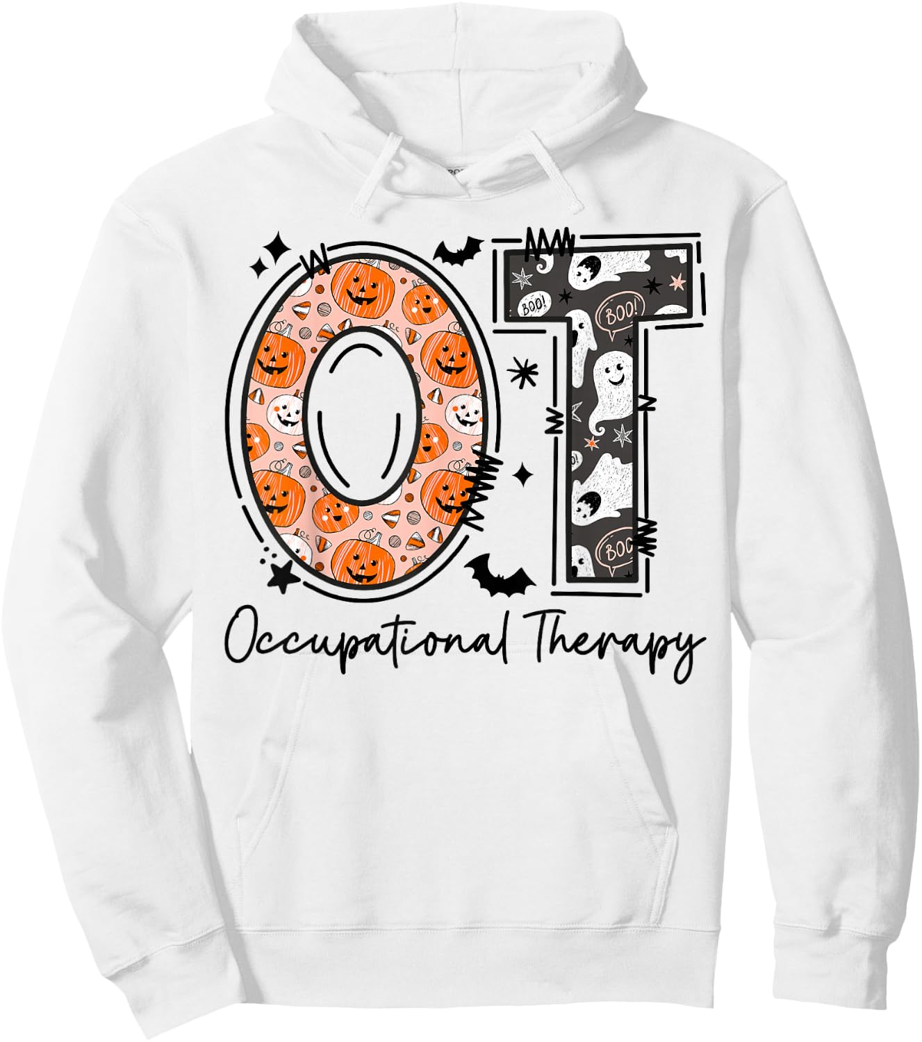 OT Occupational Therapy Therapist Halloween OTA Spooky Hoodie - Hoodie | White