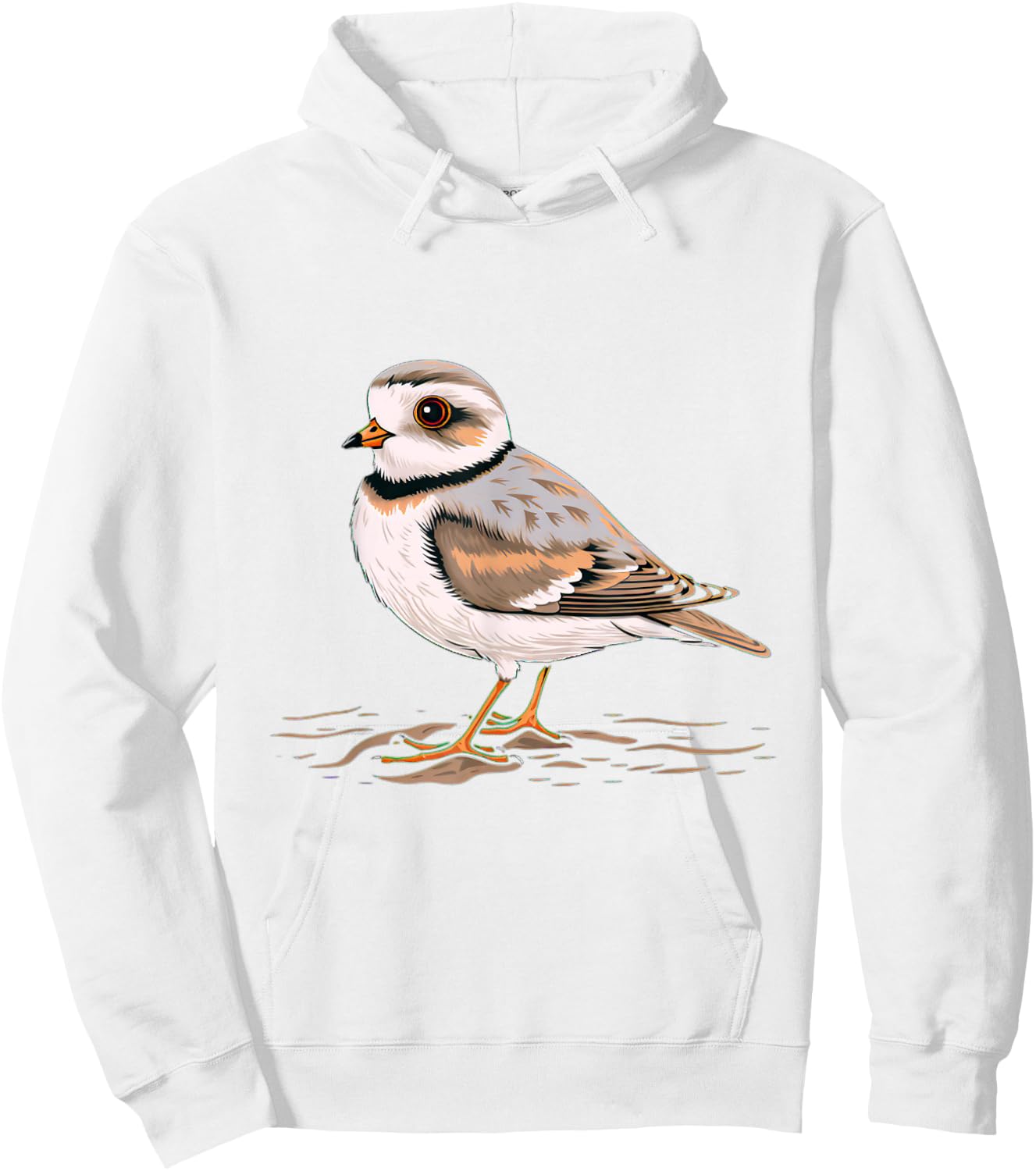 Piping Plover Bird Hoodie - Hoodie | White