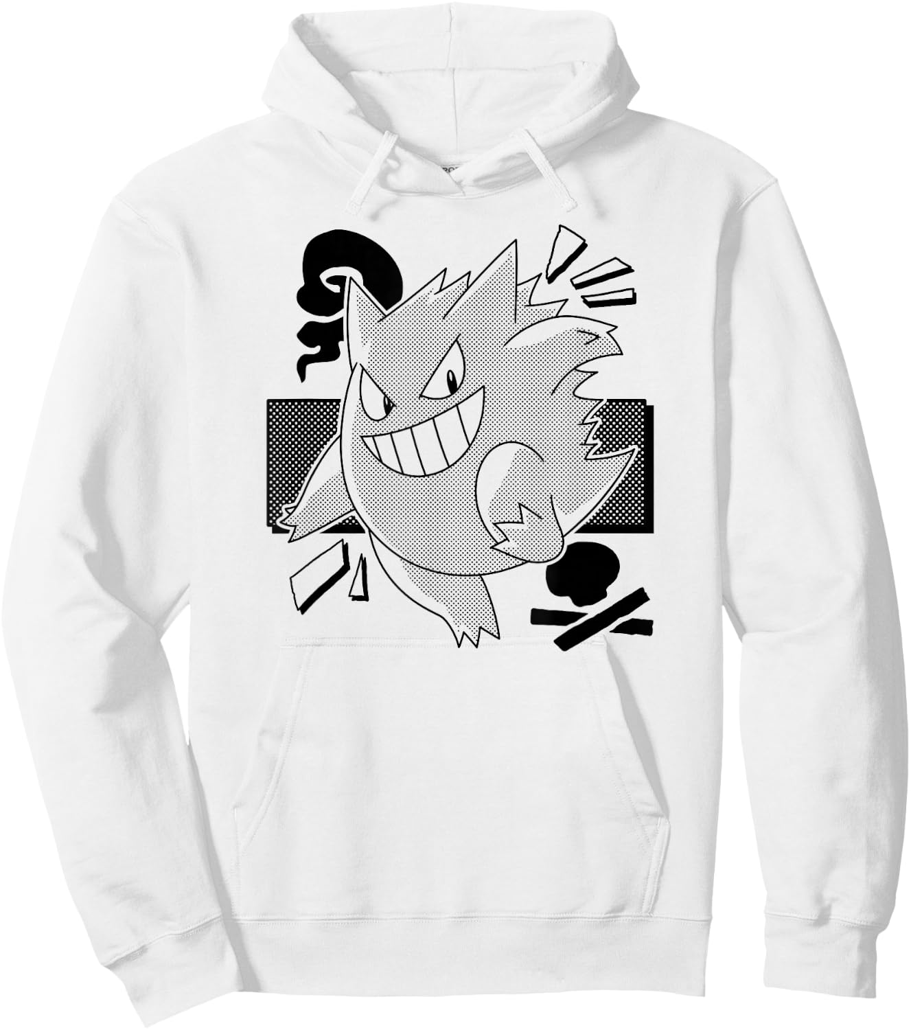 Pokémon - Gengar Manga Hoodie - Hoodie | White