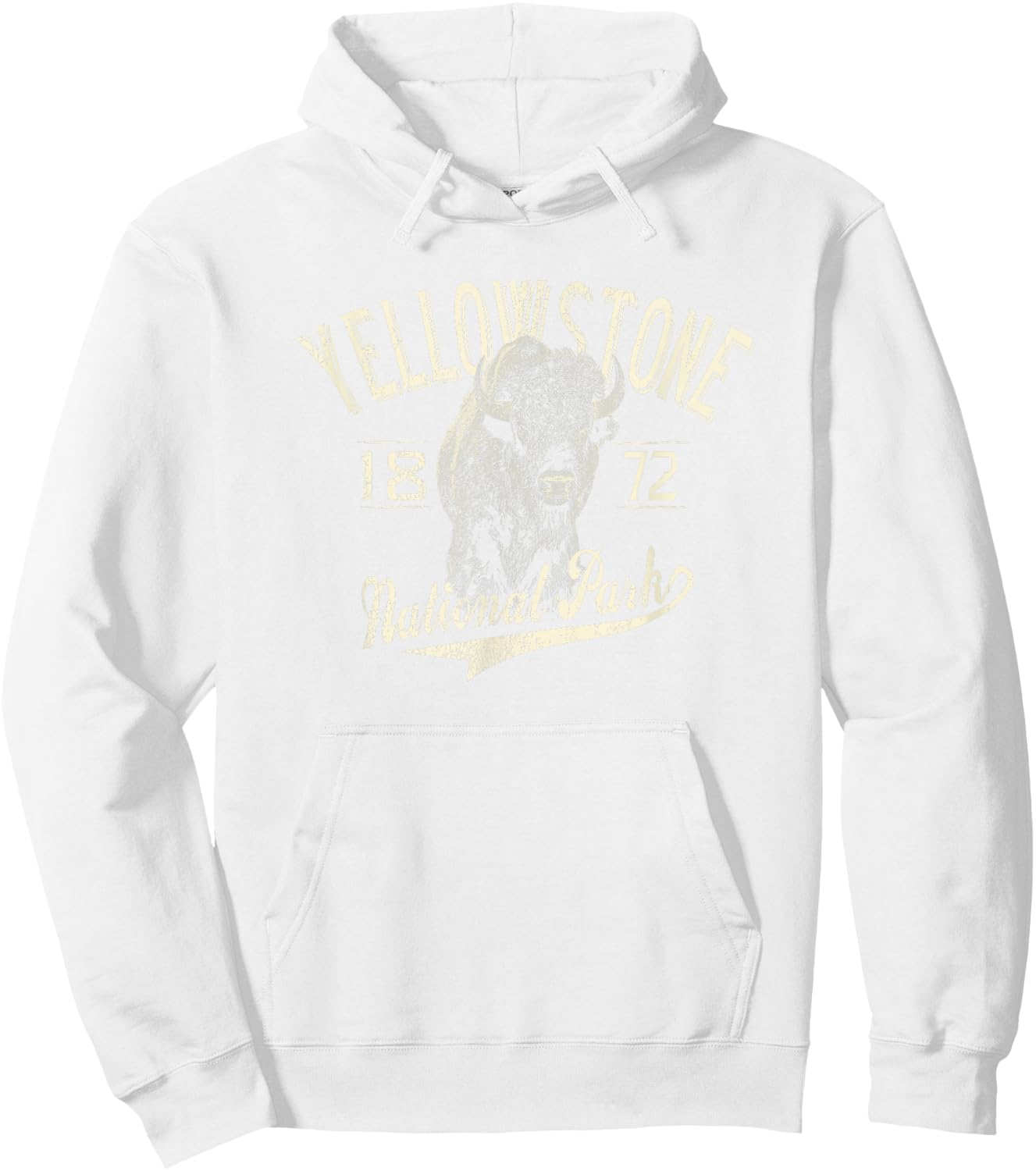 Yellowstone National Park Vintage Hoodie - Hoodie | White