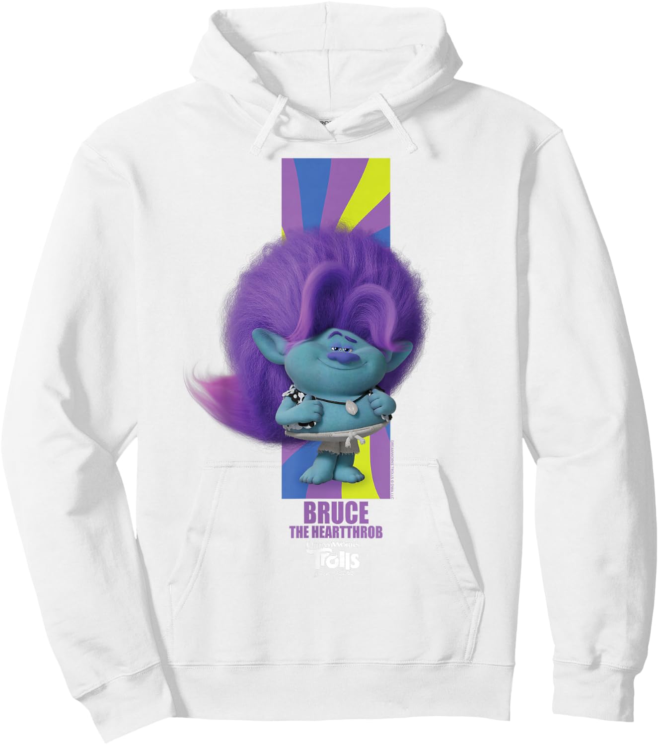 DreamWorks Trolls Band Together BroZone Spruce Bruce Hoodie - Hoodie | White