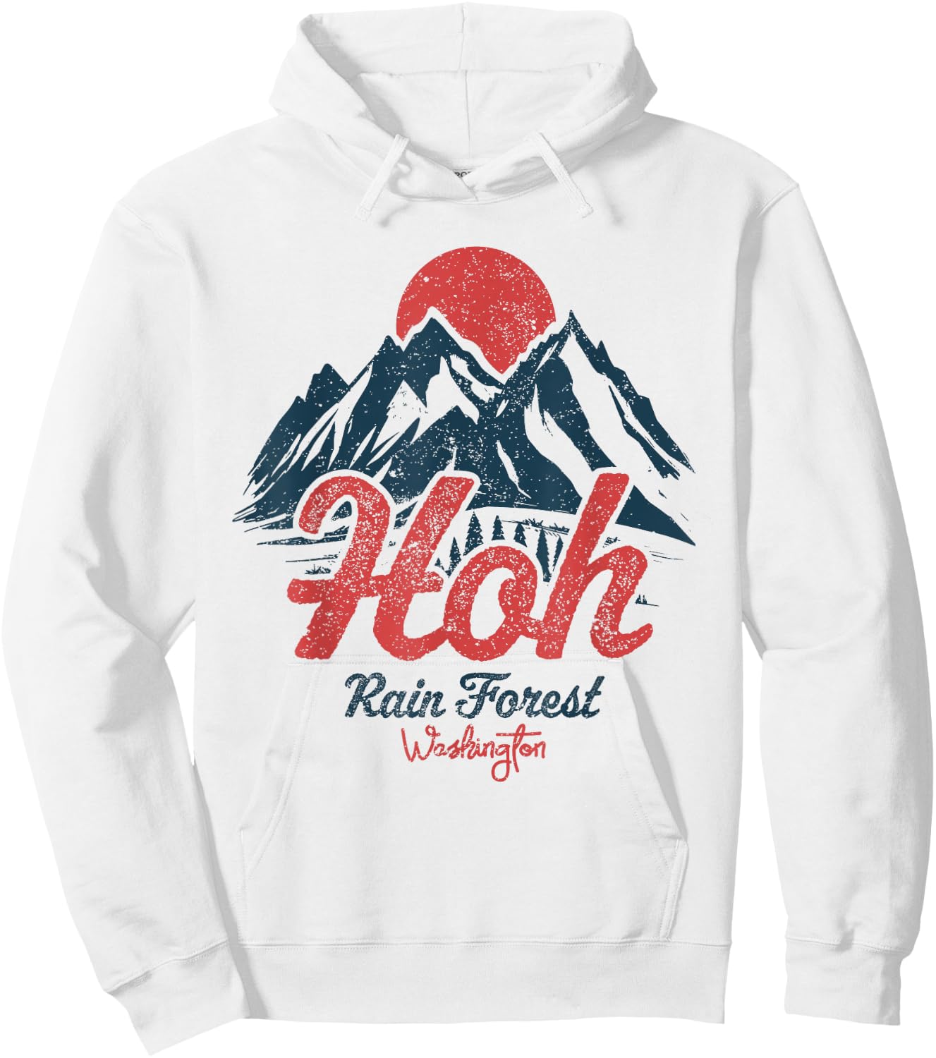 Hoh Rain Forest Olympic National Park Washington Hoodie - Hoodie | White