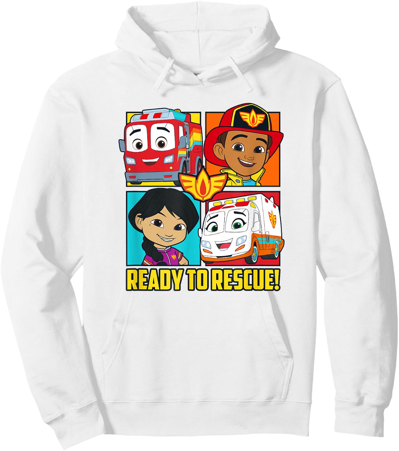 Disney Firebuds Bo & Violet Ready To Rescue Box Up Hoodie - Hoodie | White