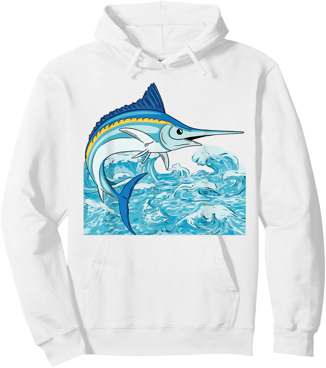 Swordfish Marlin Fish Saltwater Fishing Sea Animal Fisherman Hoodie - Hoodie | White