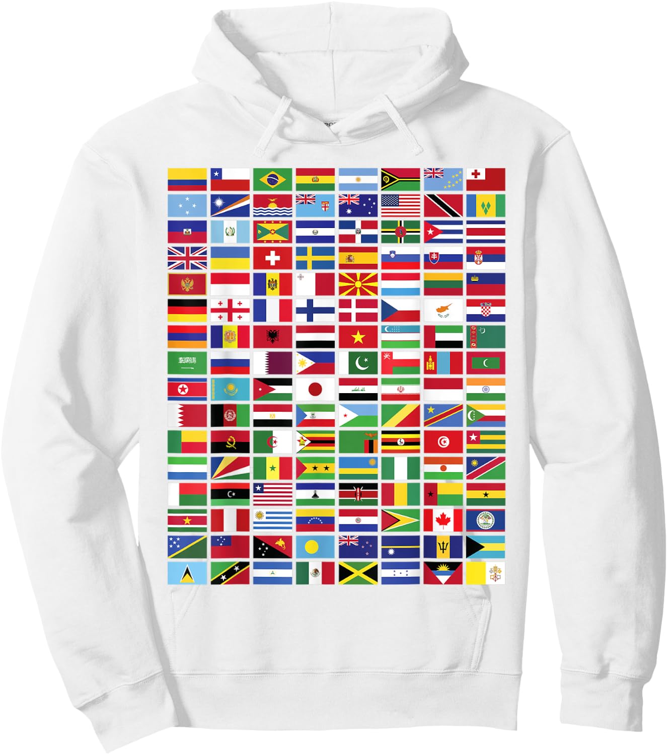 Flags - Over 100 Countries World Geography Vexillology Alt Hoodie - Hoodie | White