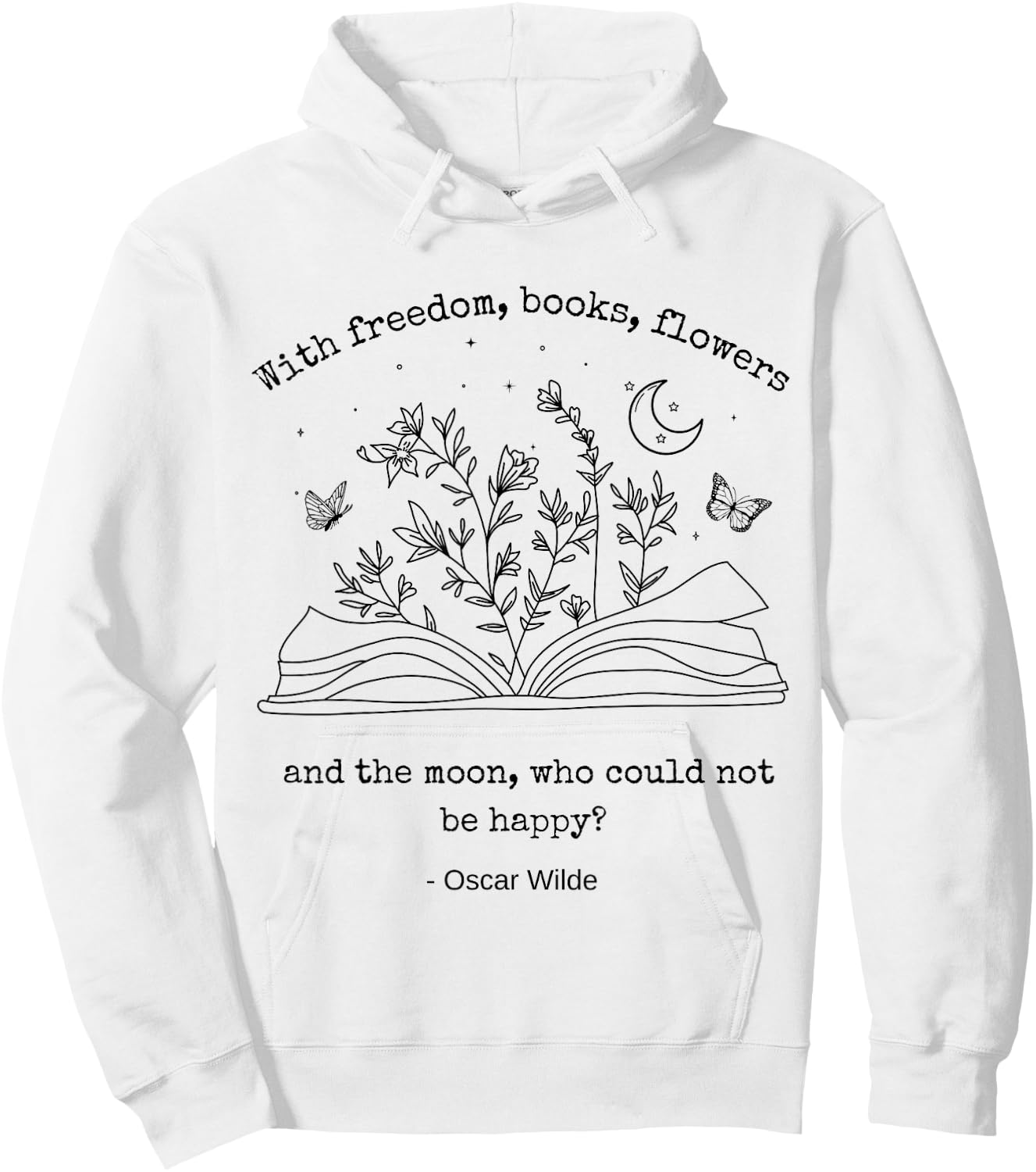 Poet Literary Literature Bookworm Dark Academia Book Hoodie - Hoodie | White