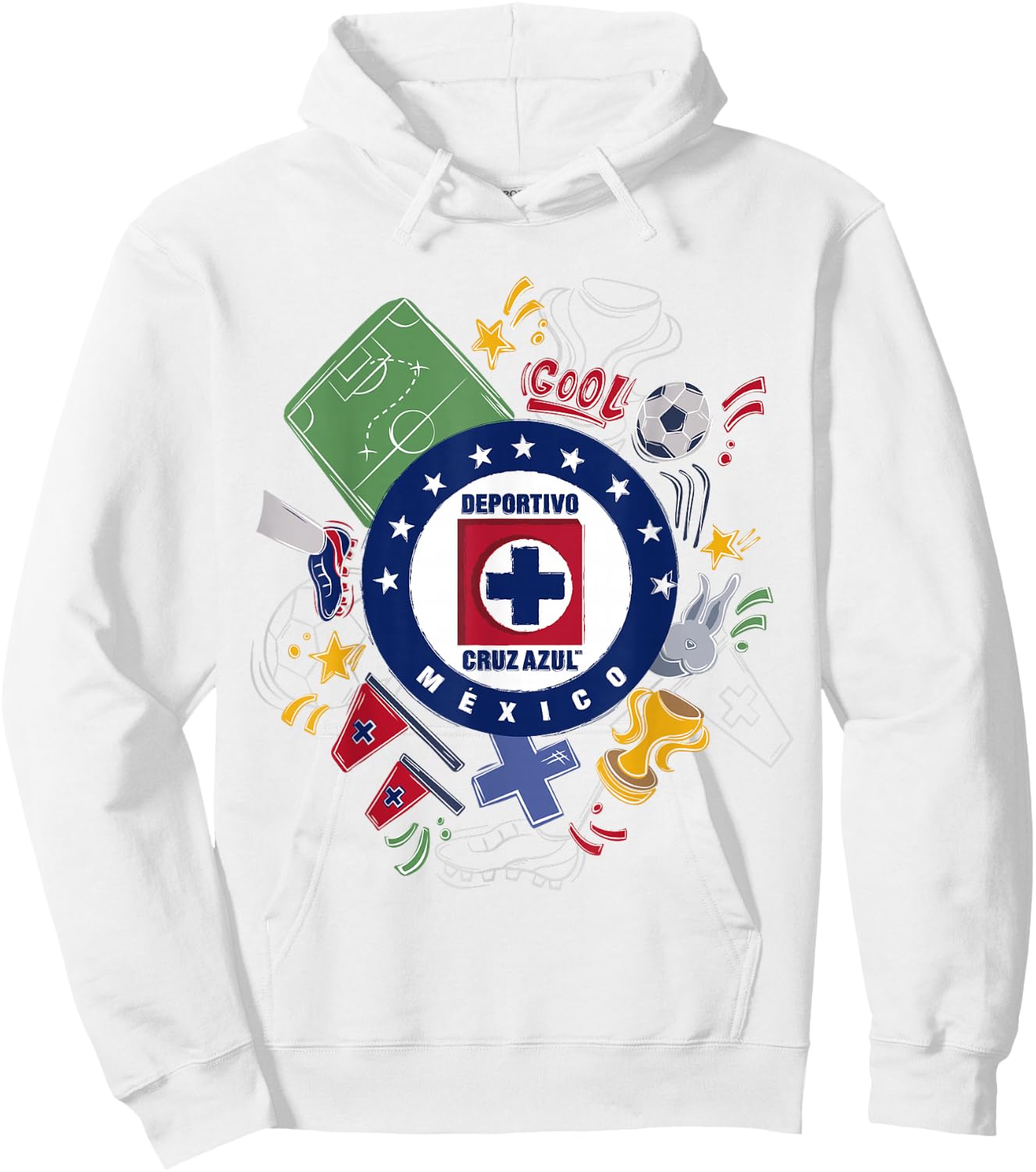 Cruz Azul - Score Big with Our Exclusive Collection Hoodie - Hoodie | White
