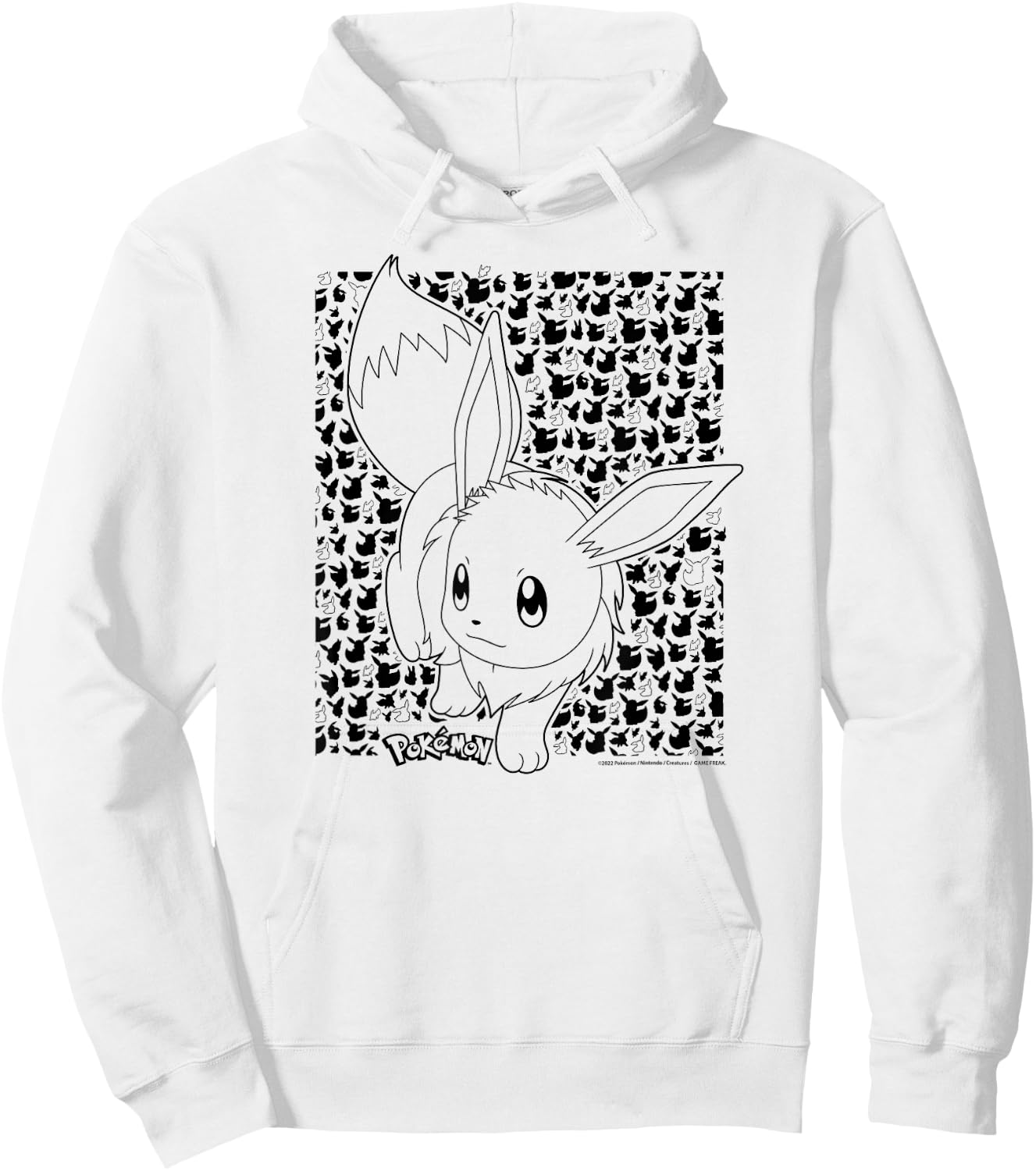 Pokémon - Eevee Pattern Hoodie - Hoodie | White