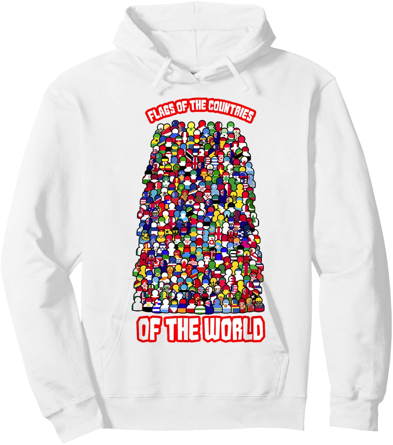 Flags Of The Countries Of The World International Humans Hoodie - Hoodie | White