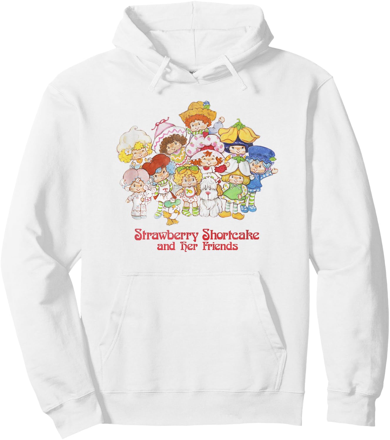 Strawberry Shortcake and Her Friends Poster Hoodie - Hoodie | White