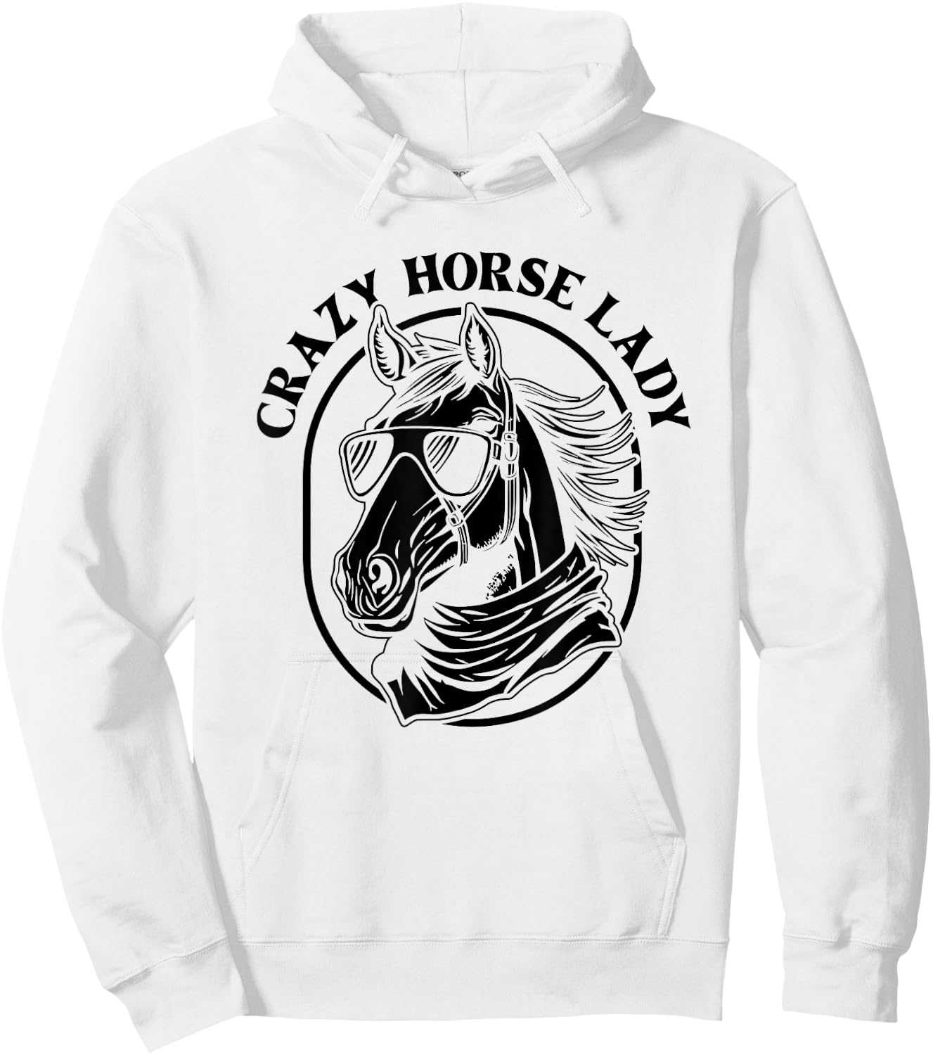 Equestrian Horse Riding Horse Hoodie - Hoodie | White