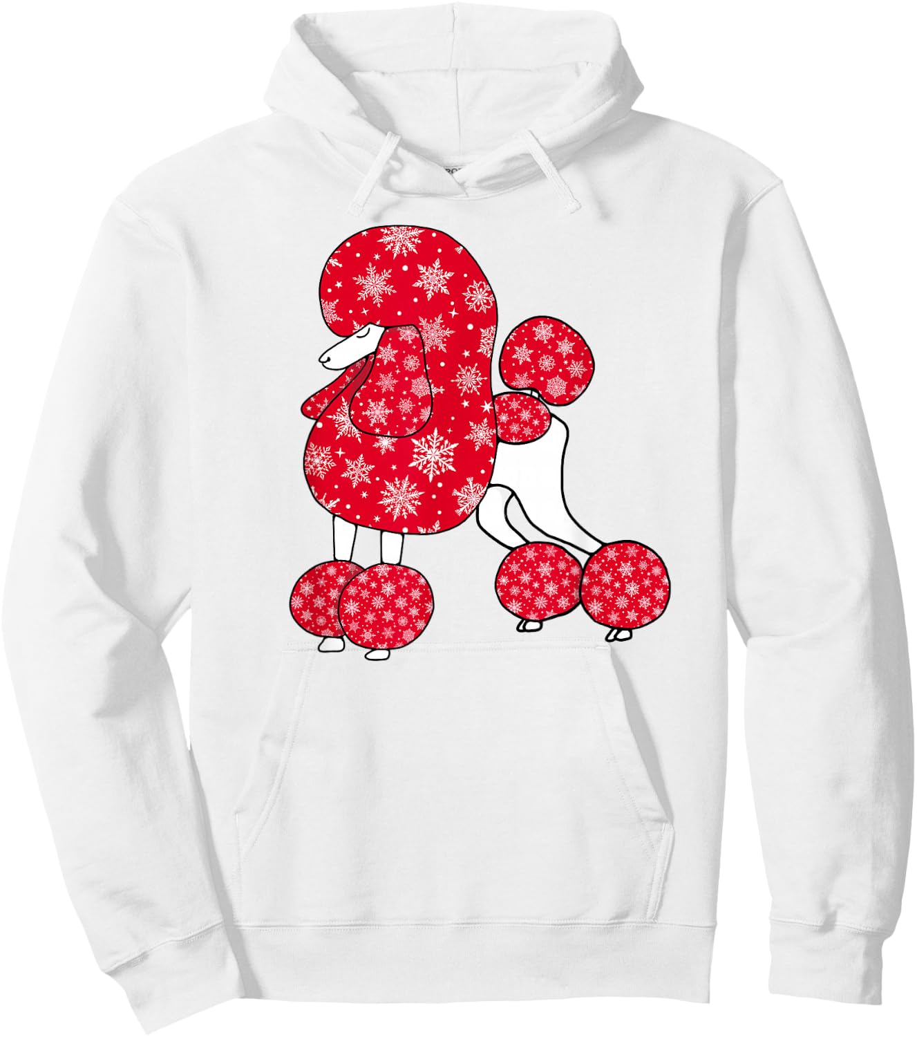 Cute Christmas Poodle For Standard Poodle Lovers Hoodie - Hoodie | White