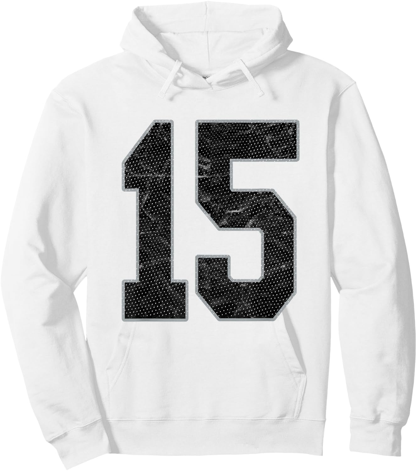 Number 15 Numbered Uniform Sports Team Jersey 15th Birthday Hoodie - Hoodie | White