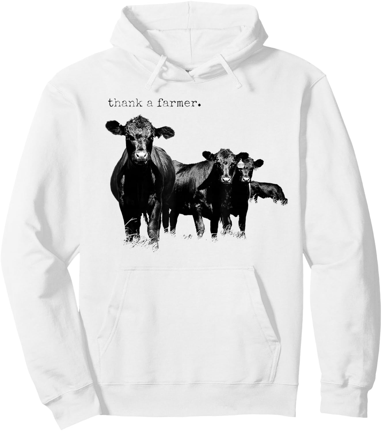 Thank a Farmer Hoodie - Hoodie | White