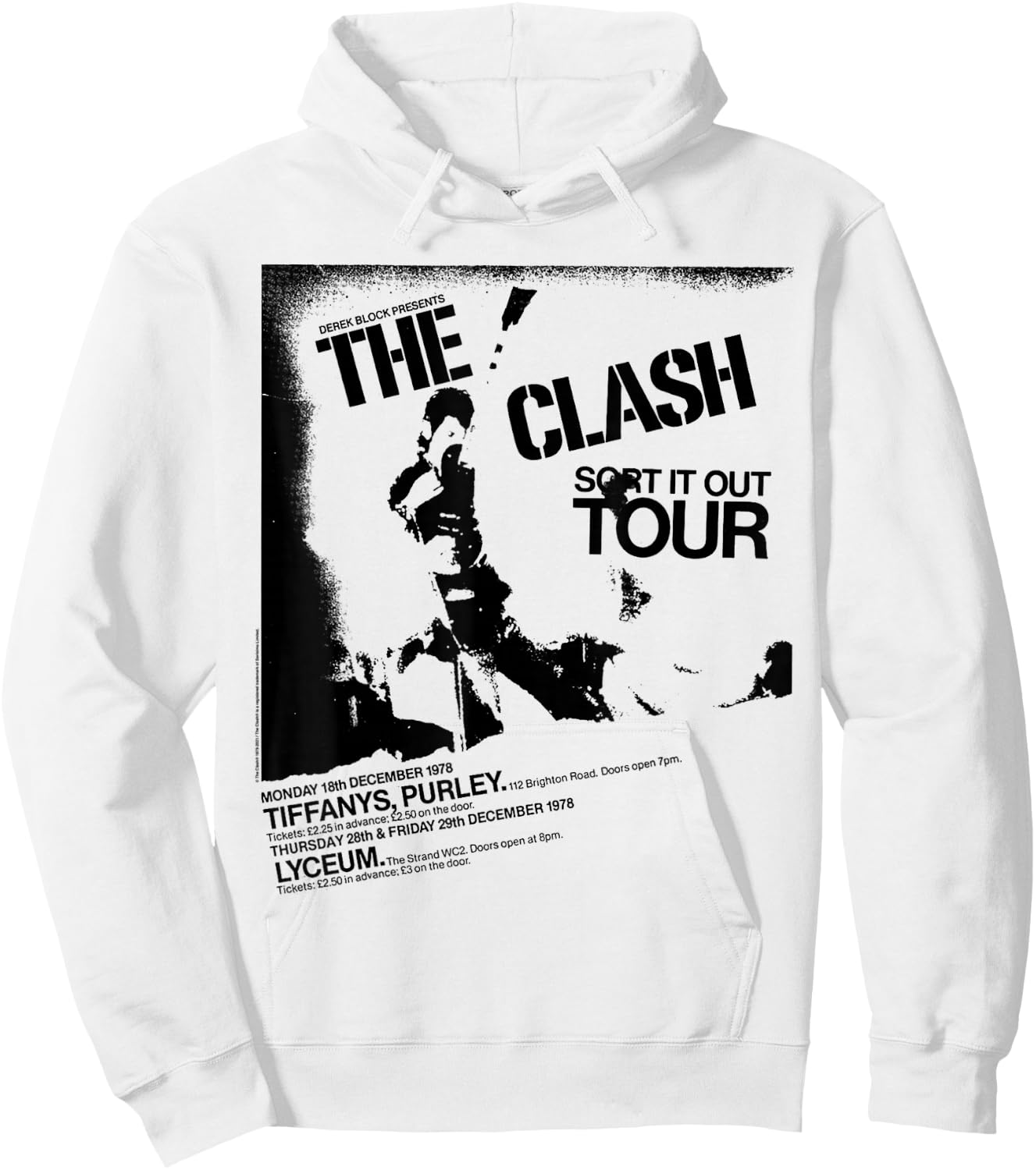 The Clash - Sort It Out Tour Hoodie - Hoodie | White