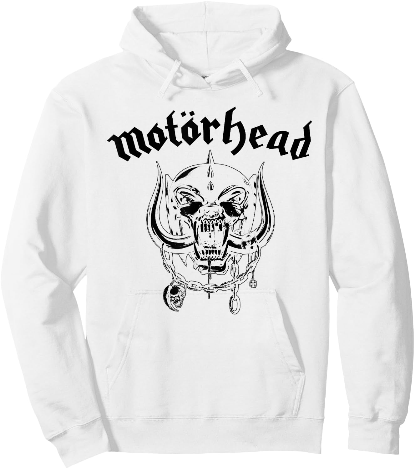 Motörhead – Flat Warpig White Hoodie - Hoodie | White