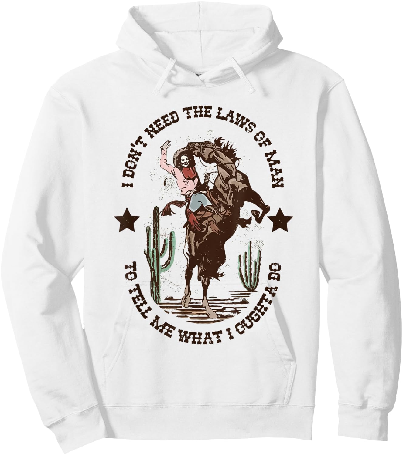 I Don't Need The Laws Of Man To Tell Me What I Ought To Do Hoodie - Hoodie | White