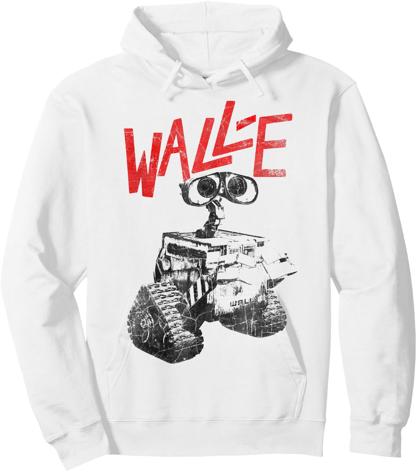 Disney Pixar Wall-E Vintage Grunge Wall-E Hoodie - Hoodie | White