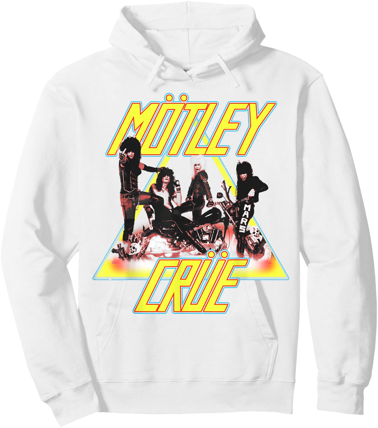 Mötley Crüe – Too Fast Motorcycle Shift On Pink Hoodie - Hoodie | White