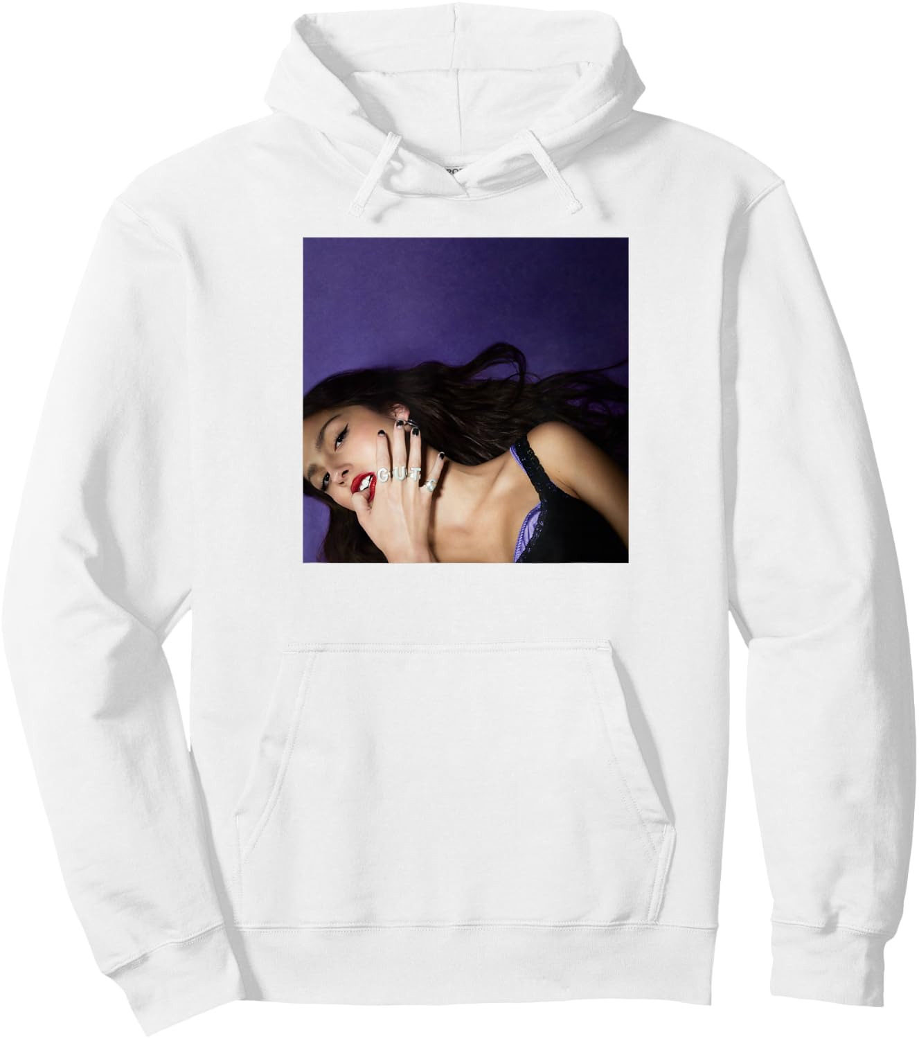 Official Olivia Rodrigo Guts Album Cover Hoodie - Hoodie | White