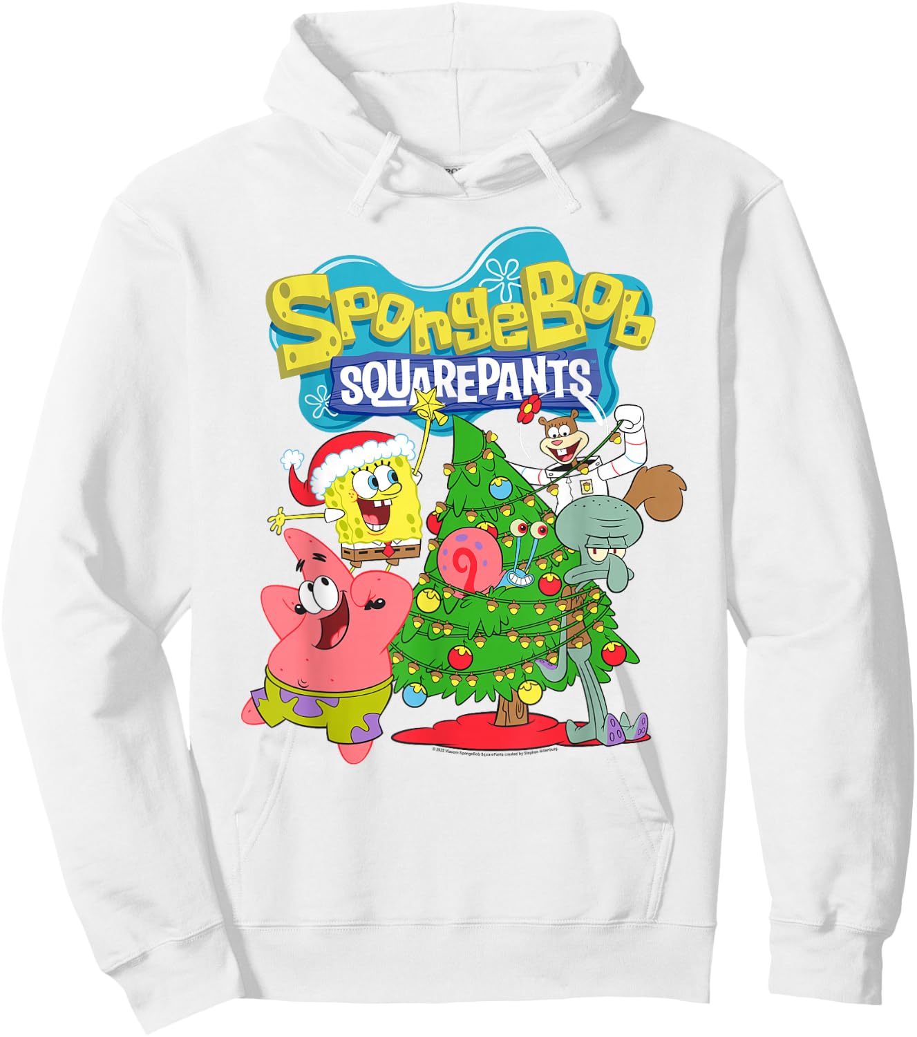 SpongeBob SquarePants Christmas Tree Hoodie - Hoodie | White