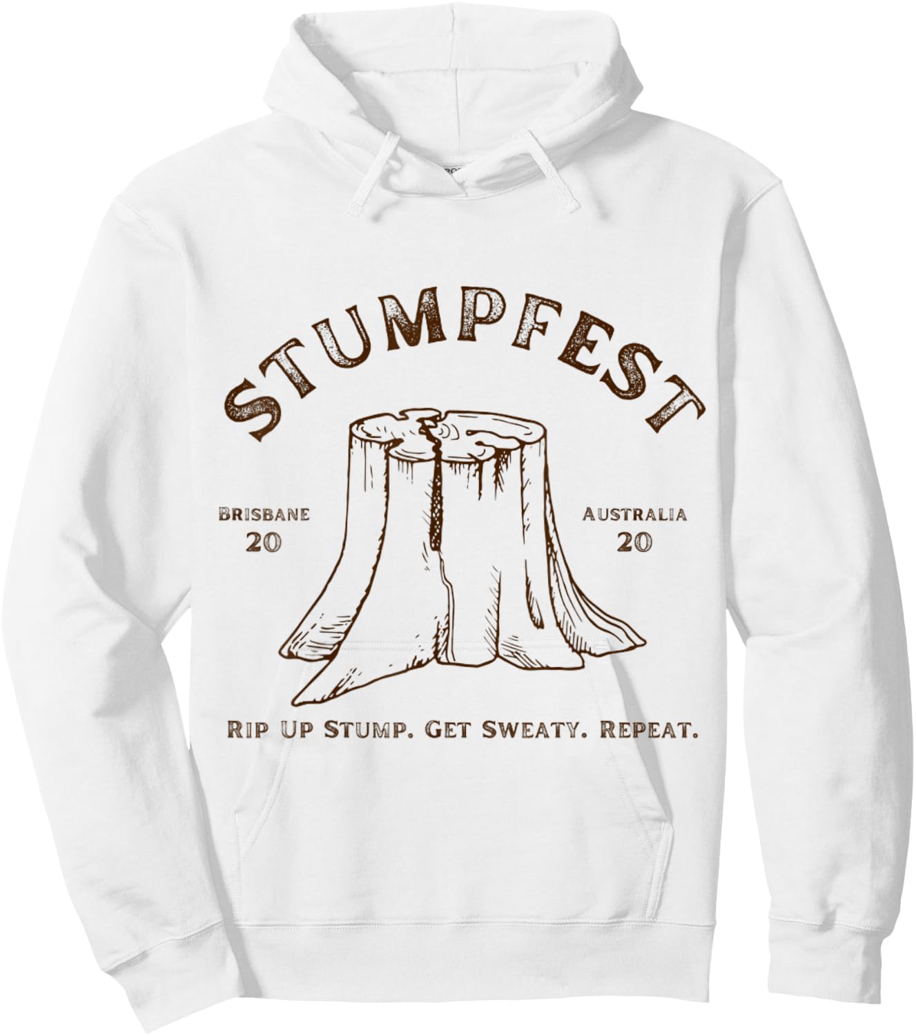 Vintage STUMPFEST! Grey Vintage Distressed Modern Vintage Hoodie - Hoodie | White