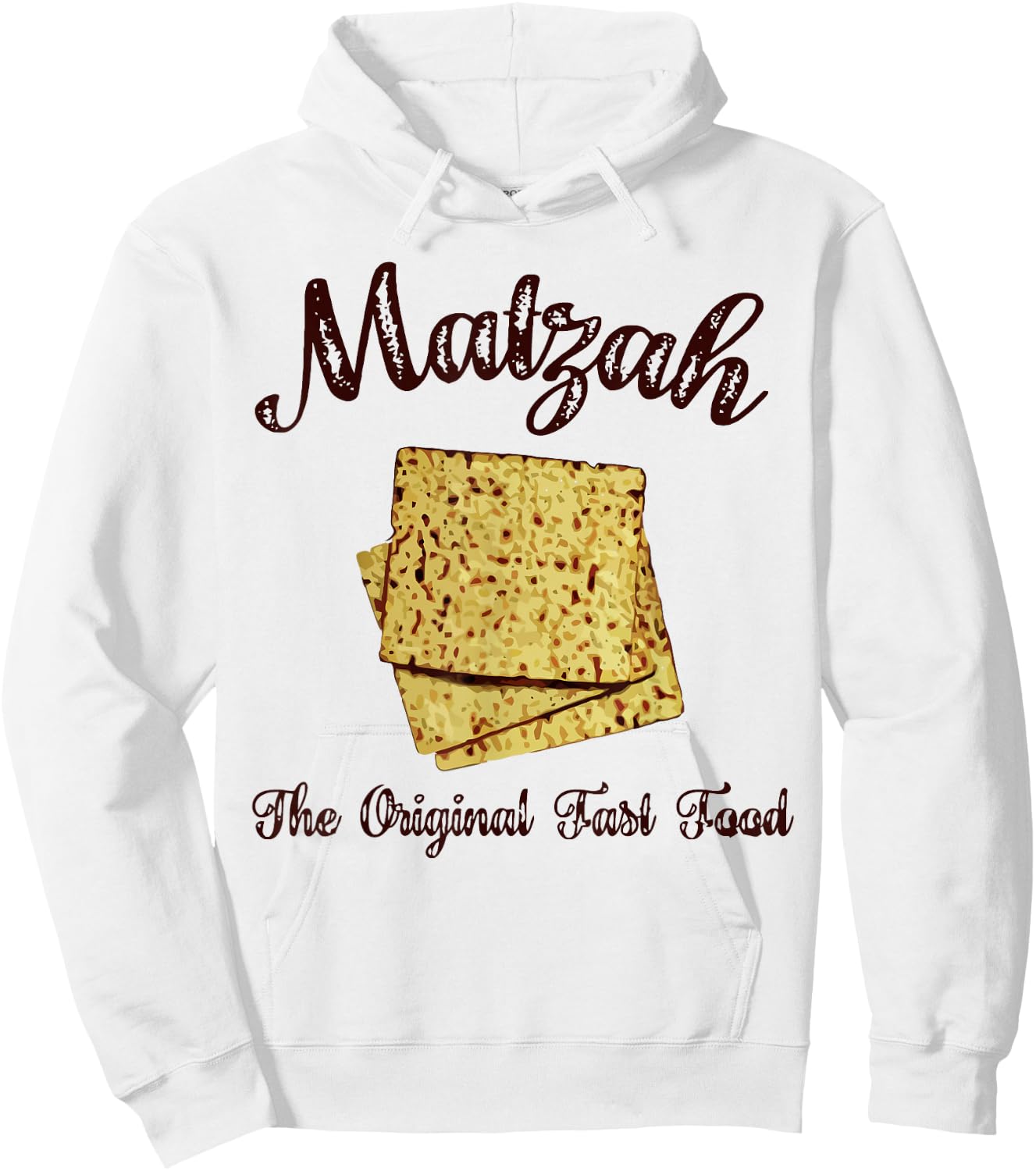 Matzah The Original Fast Food Matzo Ball Hoodie - Hoodie | White