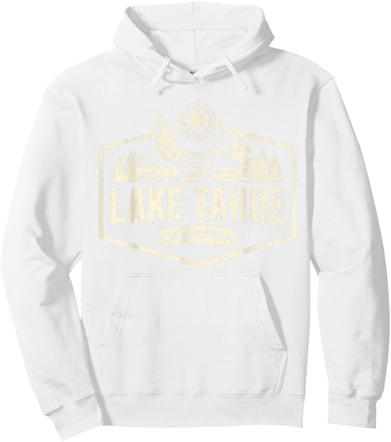 Lake Tahoe California Hoodie - Hoodie | White