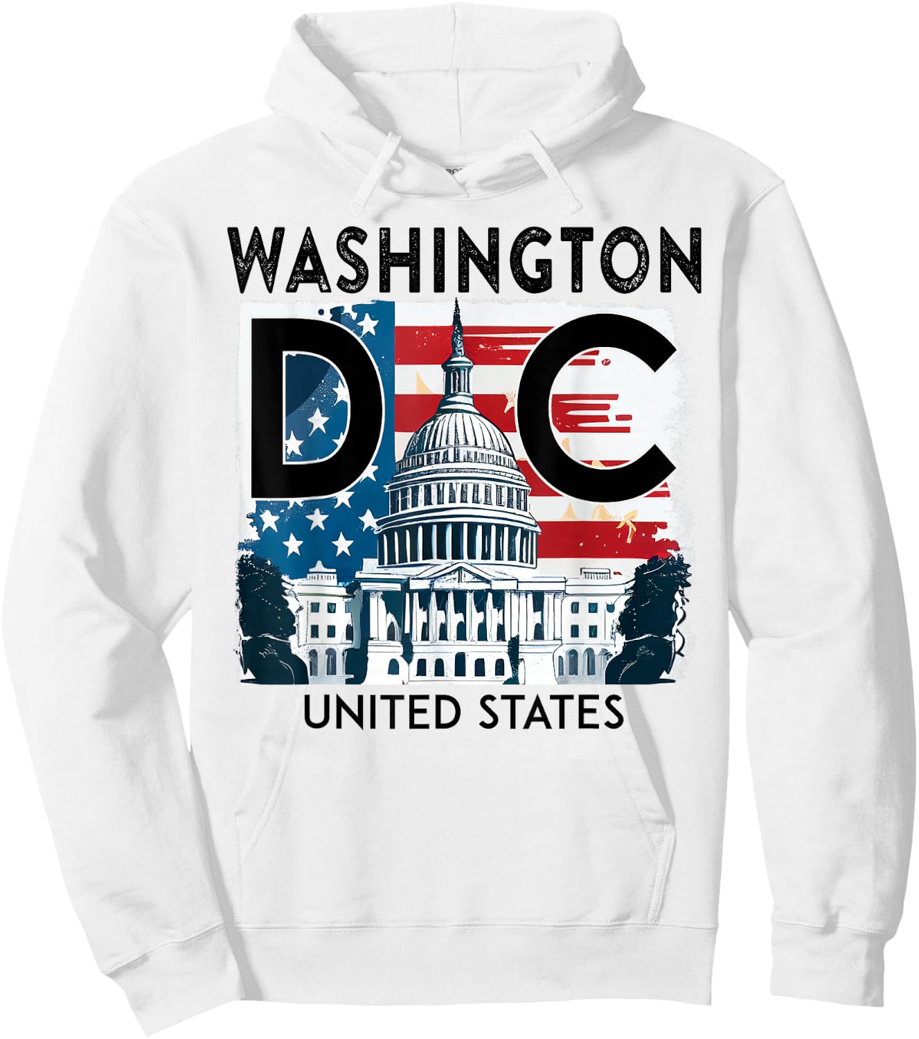 Washington DC Capitol Hill USA Souvenirs Gifts Men Women Kid Hoodie - Hoodie | White