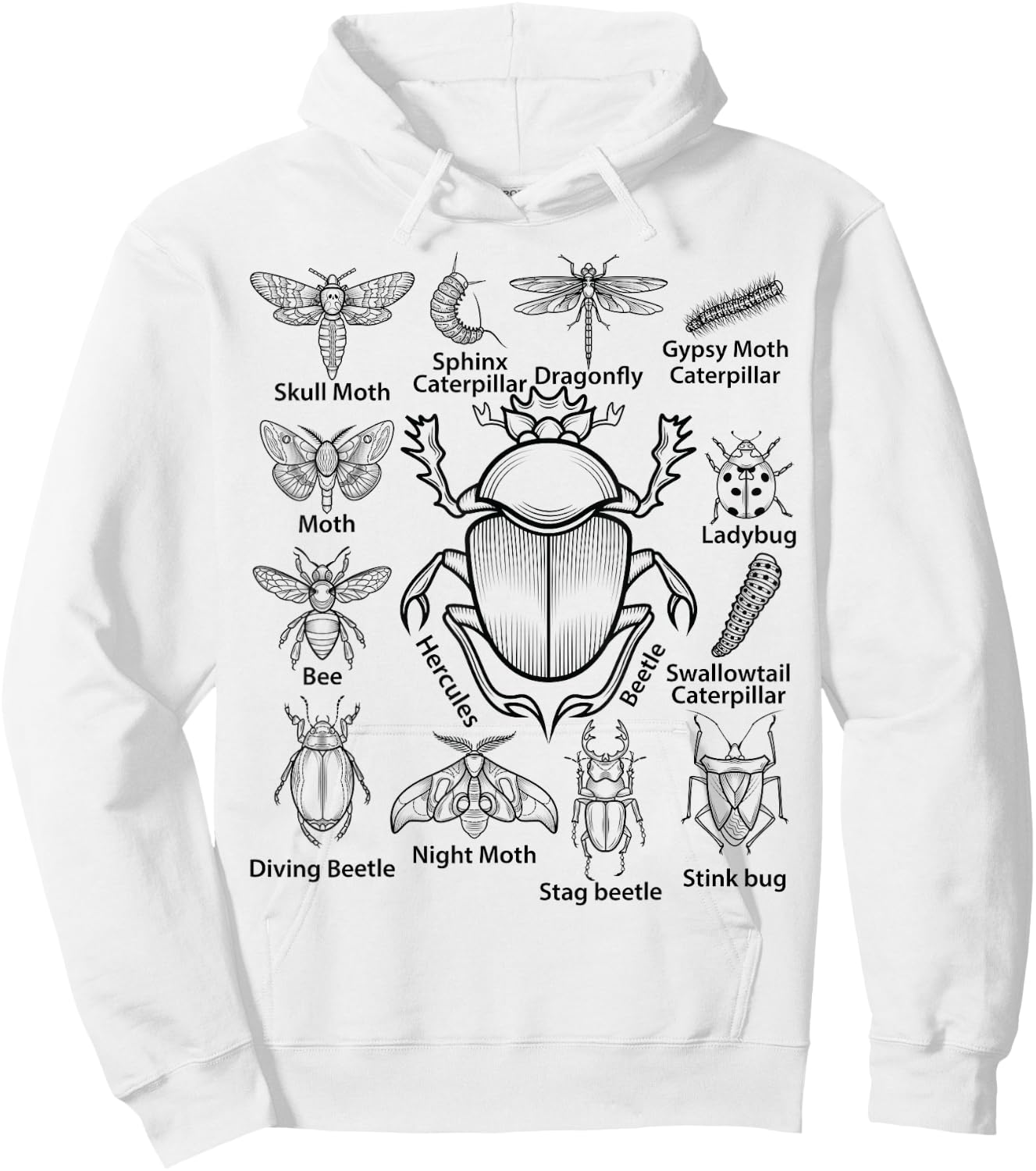 Hercules Beetle Bug Insects Collection Bugs entomology Boys Hoodie - Hoodie | White
