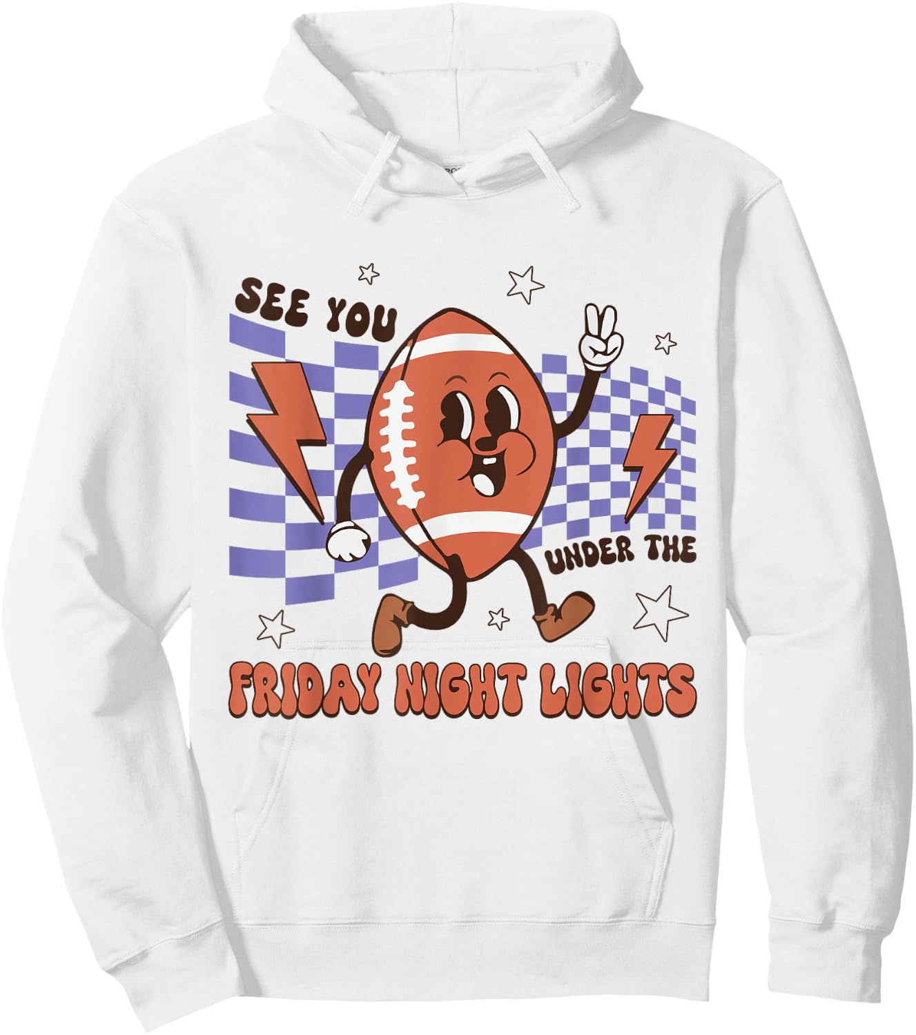 Football Character See You Under The Friday Night Lights Hoodie - Hoodie | White