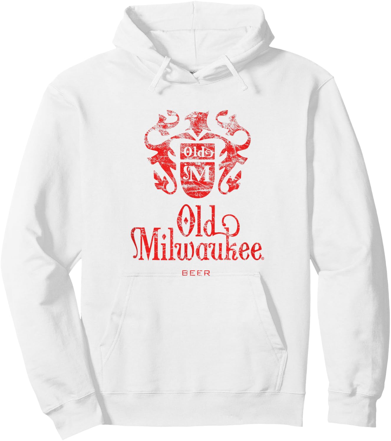 Old Milwaukee Beer Classic Hoodie - Hoodie | White