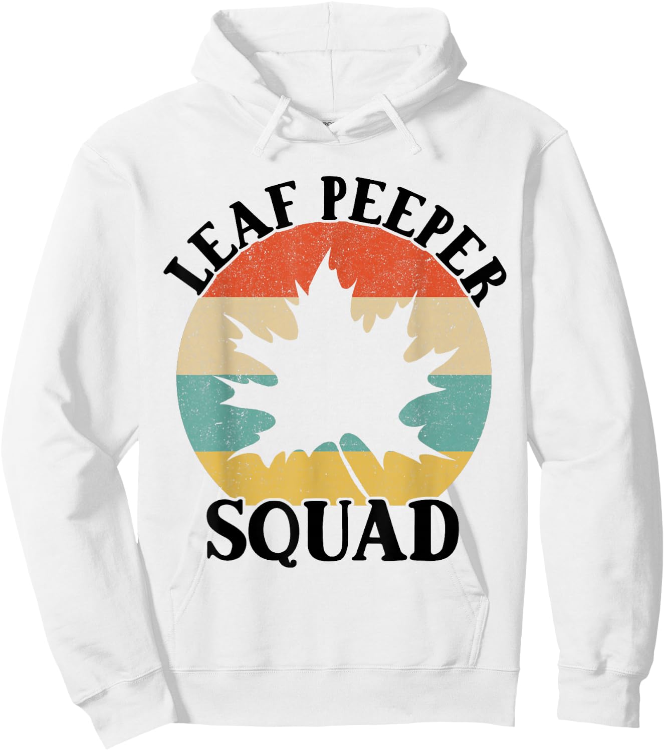 Leaf Peeper Squad Retro Autumn Peeping Fall Season Leaves Hoodie - Hoodie | White