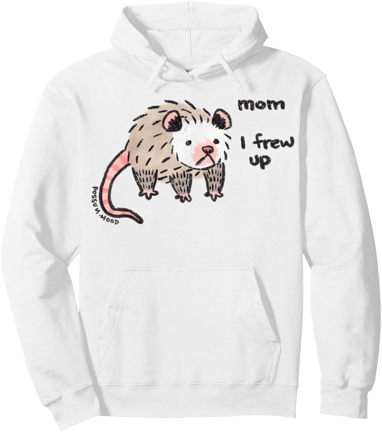 Vintage Mom I Frew Up Hoodie - Hoodie | White