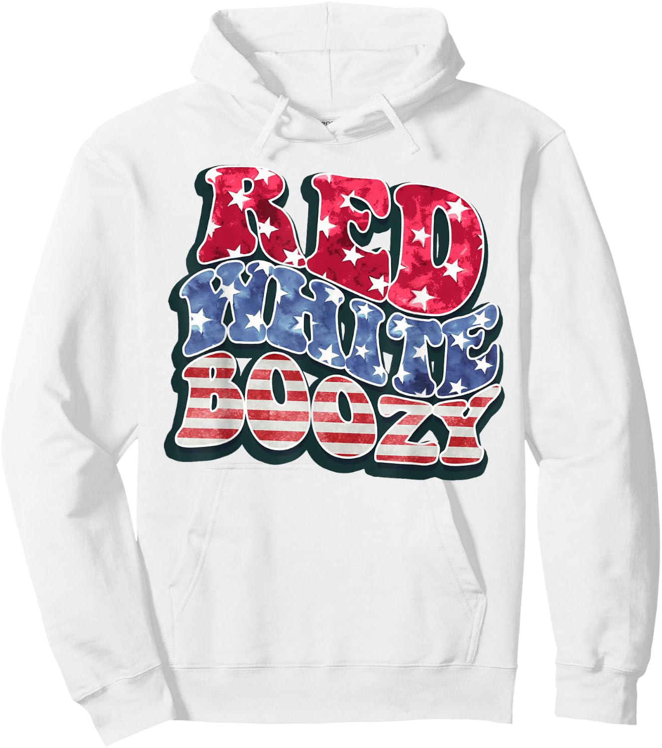Red White And Boozy Shirt 4th Of July Funny Drinking Party Hoodie - Hoodie | White