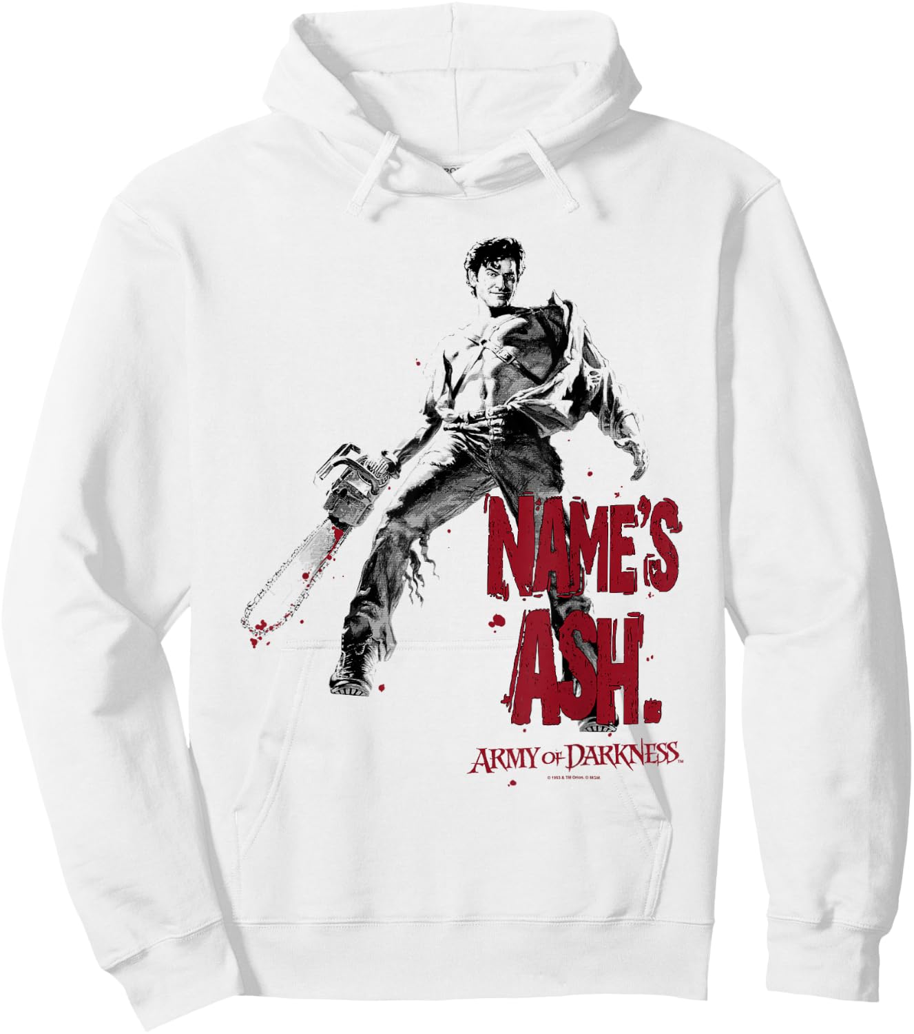 Army of Darkness Names Ash Hoodie - Hoodie | White