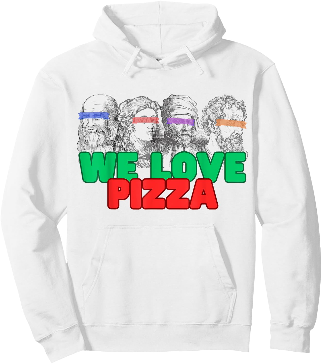 Ninja Artist Renaissance Leonardo Rafael Donny Michelangelo Hoodie - Hoodie | White