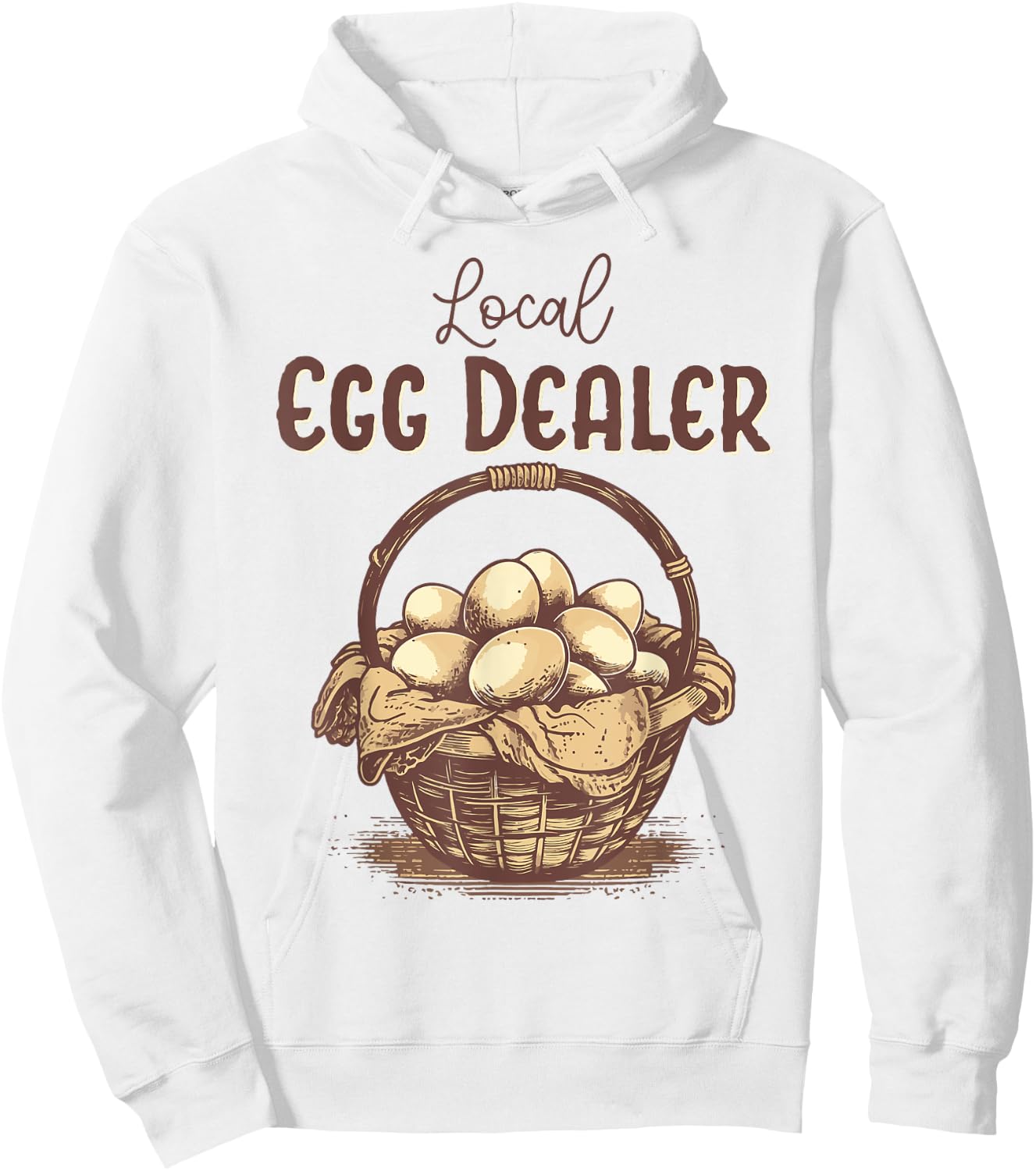 Cute Local Egg Dealer for Chicken Lady Mama Hoodie - Hoodie | White
