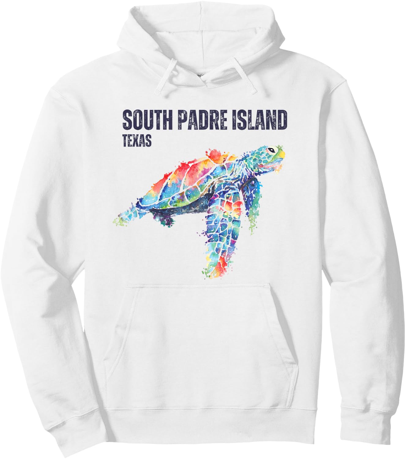 South Padre Island Texas South Padre Sea Turtle Hoodie - Hoodie | White